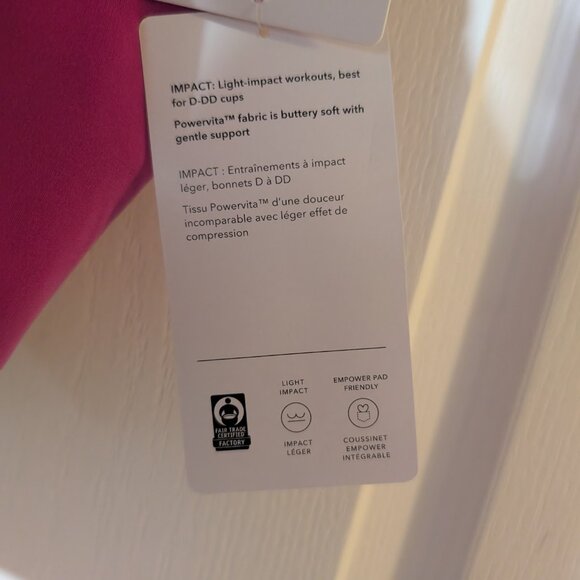 Athleta | Conscious Crop Bra D-DD In Magenta - Picture 8 of 11